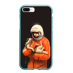 Чехол для iPhone 7Plus/8 Plus матовый День космонавтики