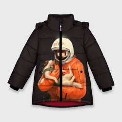 Зимняя куртка для девочек 3D День космонавтики