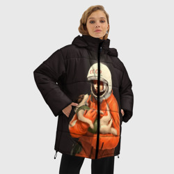 Женская зимняя куртка Oversize День космонавтики - фото 2