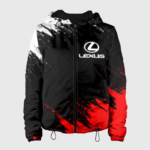 Женская куртка 3D Lexus Лексус, цвет черный