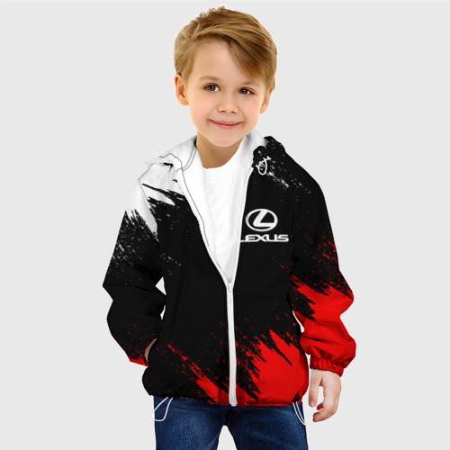 Детская куртка 3D Lexus Лексус, цвет белый - фото 3