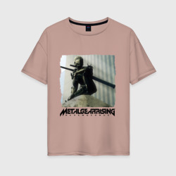 Женская футболка хлопок Oversize METAL GEAR RISING