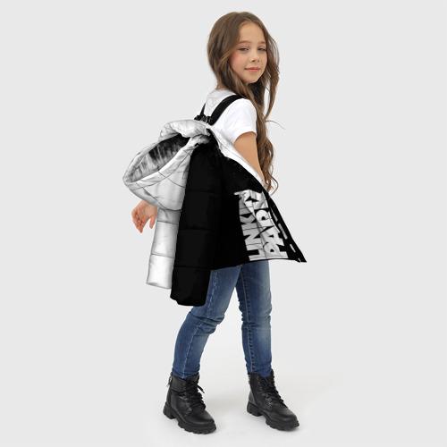 Зимняя куртка для девочек 3D с принтом LINKIN PARK [3], фото #4