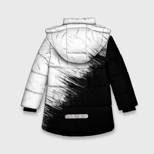 Зимняя куртка для девочек 3D с принтом LINKIN PARK [3], вид сзади #1