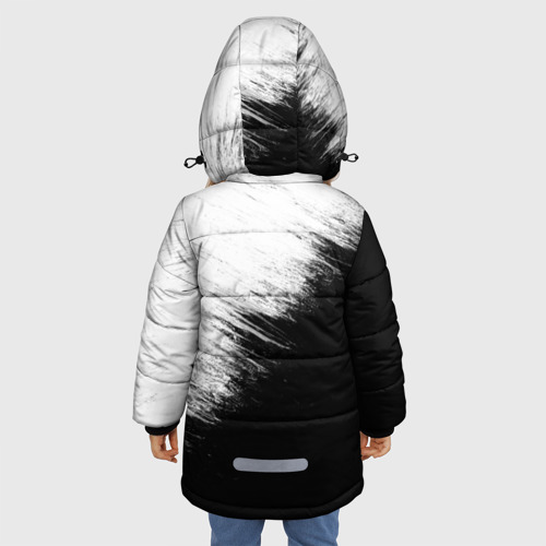Зимняя куртка для девочек 3D с принтом LINKIN PARK [3], вид сзади #2