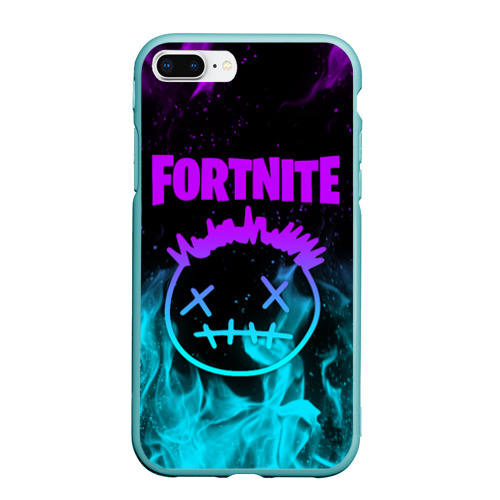 Чехол для iPhone 7Plus/8 Plus матовый Fortnite X Travis Scott, цвет мятный