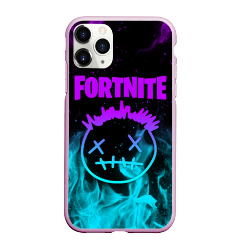 Чехол для iPhone 11 Pro Max матовый Fortnite X Travis Scott, цвет розовый