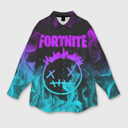 Мужская рубашка oversize 3D Fortnite X Travis Scott