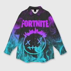 Женская рубашка oversize 3D Fortnite X Travis Scott