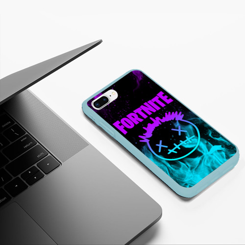 Чехол для iPhone 7Plus/8 Plus матовый Fortnite X Travis Scott, цвет мятный - фото 5