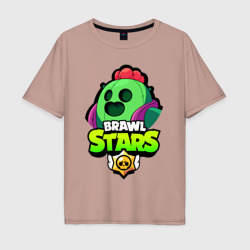 Мужская футболка хлопок Oversize Brawl Stars Spike