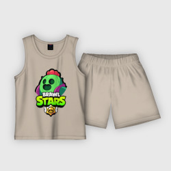 Детская пижама с шортами хлопок Brawl Stars Spike