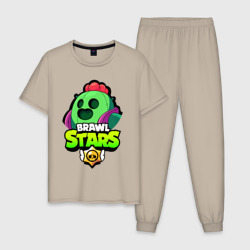 Мужская пижама хлопок Brawl Stars Spike