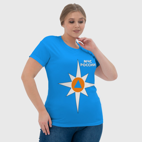 Женская футболка 3D МЧС России, цвет 3D печать - фото 6