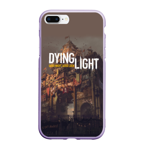 Чехол для iPhone 7Plus/8 Plus матовый с принтом DYING LIGHT (+спина) (Z), вид спереди #2