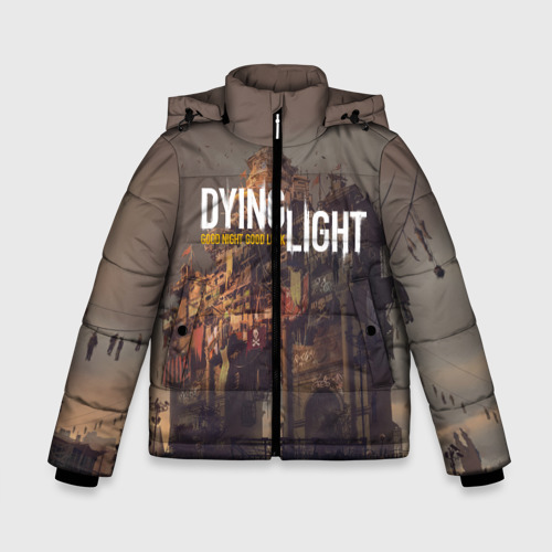 Зимняя куртка для мальчиков 3D Dying light +спина, цвет красный