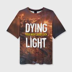 Женская футболка oversize 3D Dying light