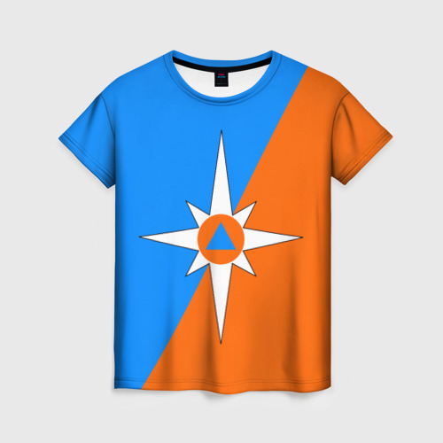Женская футболка 3D МЧС России, цвет 3D печать