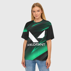 Женская футболка oversize 3D Valorant - фото 2