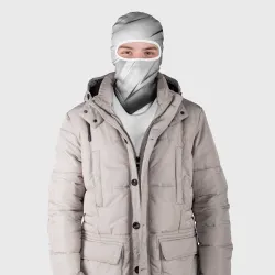 Балаклава 3D Geometry stripes white - фото 2