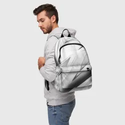 Рюкзак 3D Geometry stripes white - фото 2