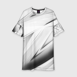 Детское платье 3D Geometry stripes white