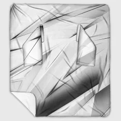 Плед с рукавами Geometry stripes white