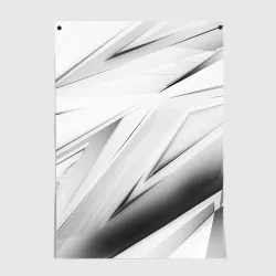 Постер Geometry stripes white