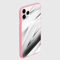 Чехол для iPhone 11 Pro Max матовый Geometry stripes white - фото 2