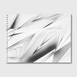 Альбом для рисования Geometry stripes white