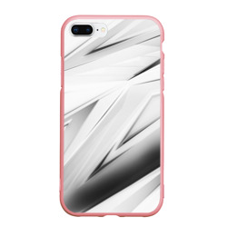 Чехол для iPhone 7Plus/8 Plus матовый Geometry stripes white