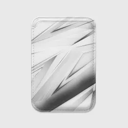 Картхолдер Magsafe магнитный Geometry stripes white