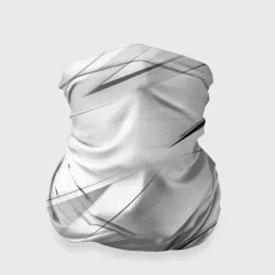 Бандана-труба 3D Geometry stripes white