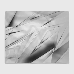 Плед 3D Geometry stripes white