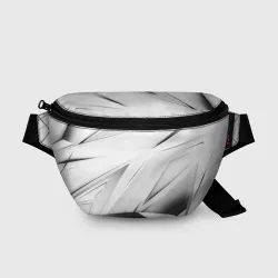 Поясная сумка 3D Geometry stripes white