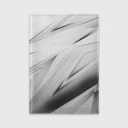 Обложка для автодокументов Geometry stripes white