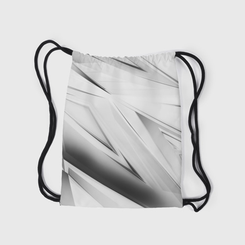 Рюкзак-мешок 3D Geometry stripes white - фото 7