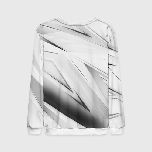 Мужской свитшот 3D Geometry stripes white, цвет белый - фото 2