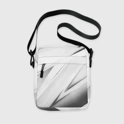 Сумка через плечо 3D Geometry stripes white