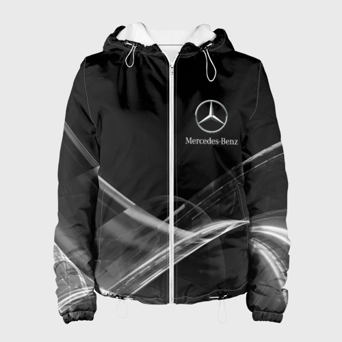 Женская куртка 3D Mercedes, цвет белый