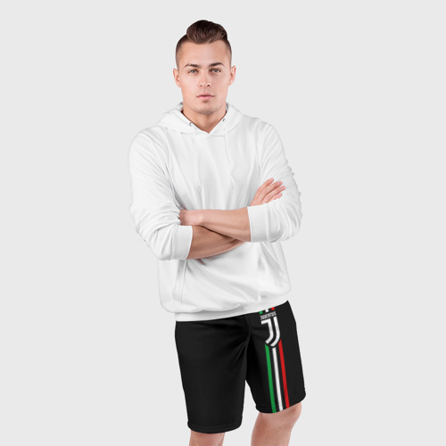 Мужские шорты спортивные Juventus Ювентус, цвет 3D печать - фото 5