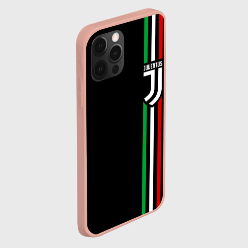 Чехол для iPhone 12 Pro Max с принтом Juventus Ювентус, вид сбоку #3
