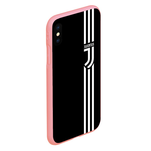 Чехол для iPhone XS Max матовый Juventus, цвет баблгам - фото 3