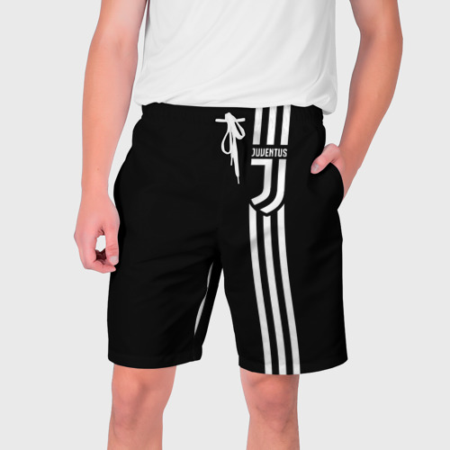 Мужские шорты 3D с принтом JUVENTUS, вид спереди #2