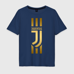 Мужская футболка хлопок Oversize Juventus Ювентус