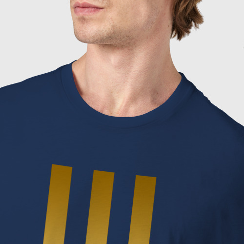 Мужская футболка хлопок Juventus Ювентус, цвет темно-синий - фото 6
