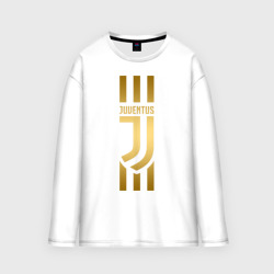 Мужской лонгслив oversize хлопок Juventus Ювентус