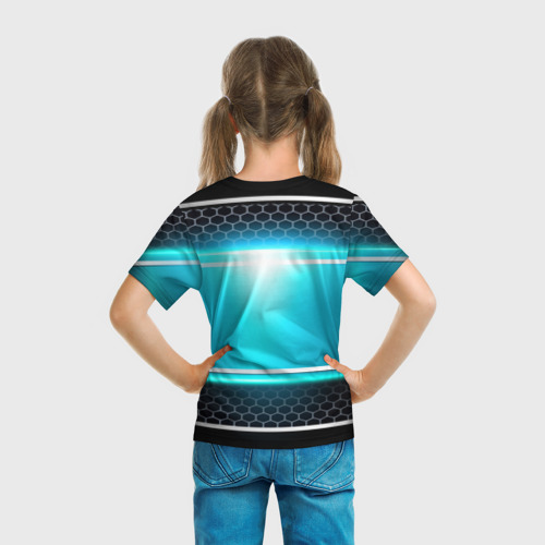 Детская футболка 3D с принтом MAZDA, вид сзади #2