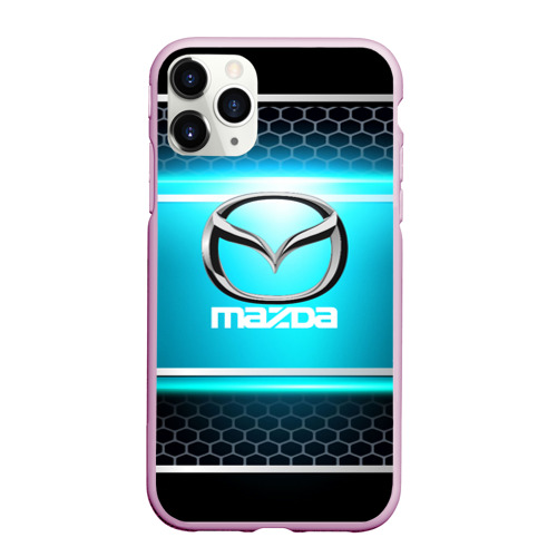 Чехол для iPhone 11 Pro Max матовый Mazda, цвет розовый