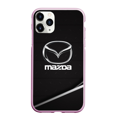 Чехол для iPhone 11 Pro Max матовый Mazda, цвет розовый